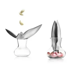 Eva SoloKnoblauchpresse Edelstahl mit Glaskrug