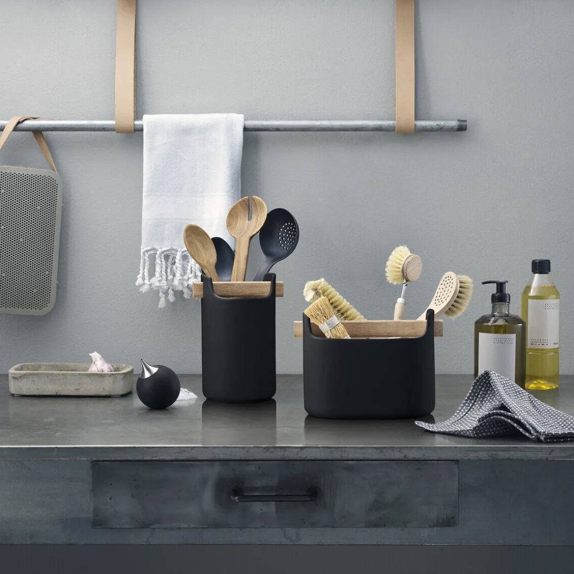 Eva SoloSeifenspender 8 cm black