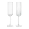 ferm LIVINGRipple Champagnerglas 2er-Set klar