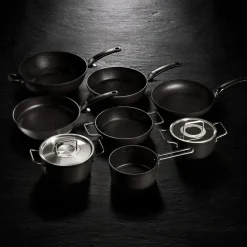 FisslerBratentopf mit Glasdeckel 28 cm Adamant schwarz