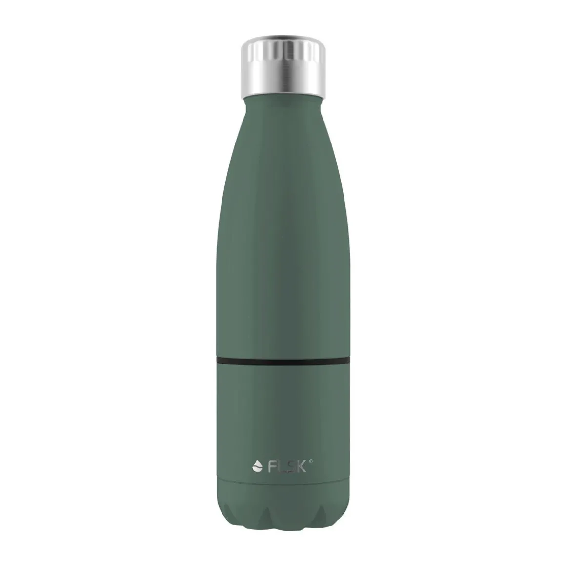 FLSKIsolierflasche mit Becher 0,7 l ridge green