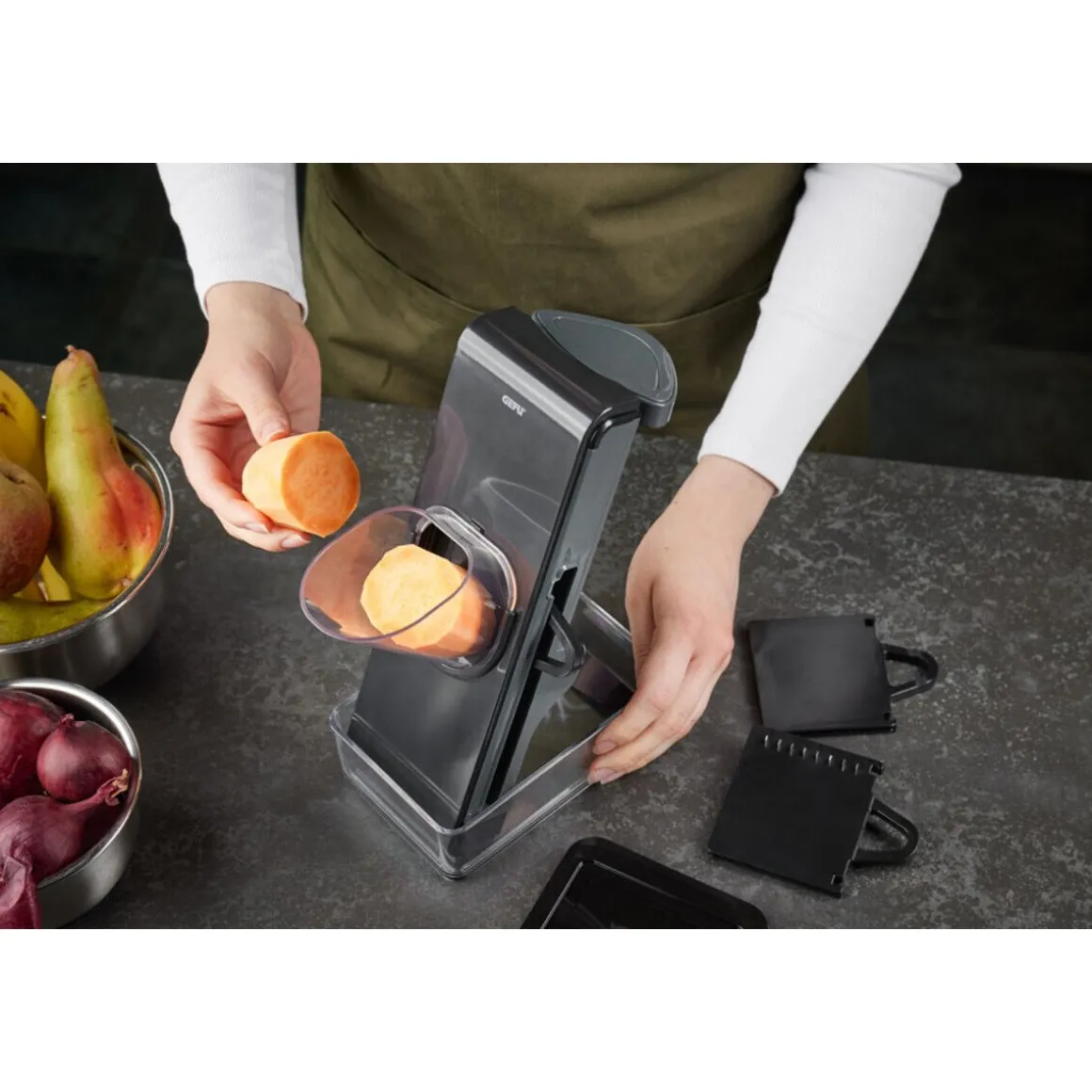 GefuGemüsehobel Stando 26 cm schwarz