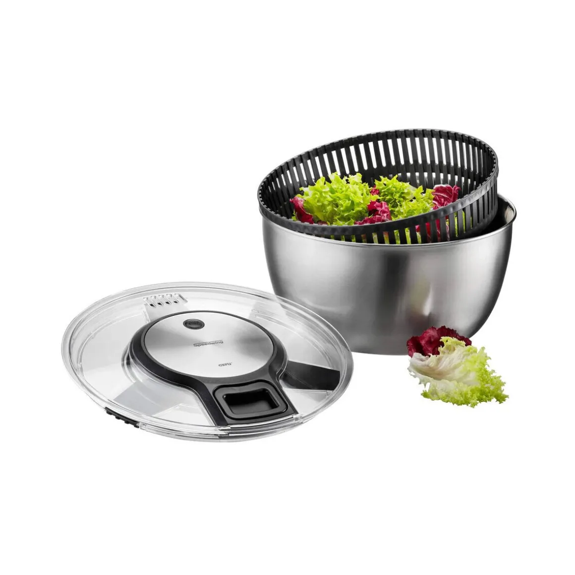 GefuSalatschleuder 27 cm Speedwing edelstahl