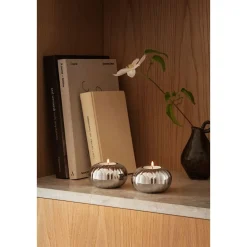 Georg JensenTeelichthalter 2er-Set Bernadotte edelstahl