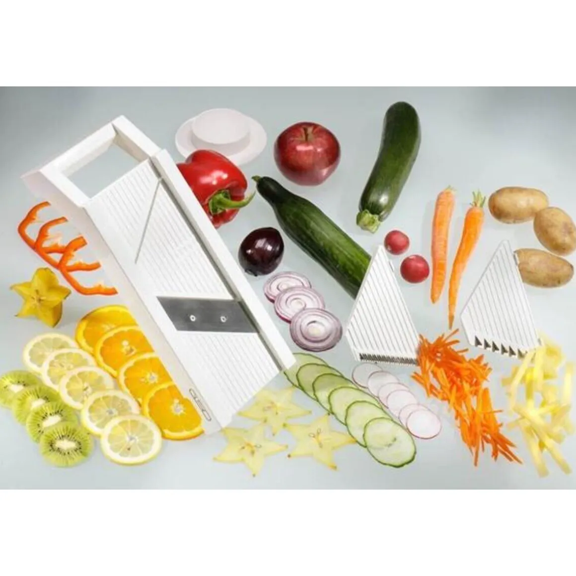 GSDUniversalgemüse- hobel mit 3 Einsätzen