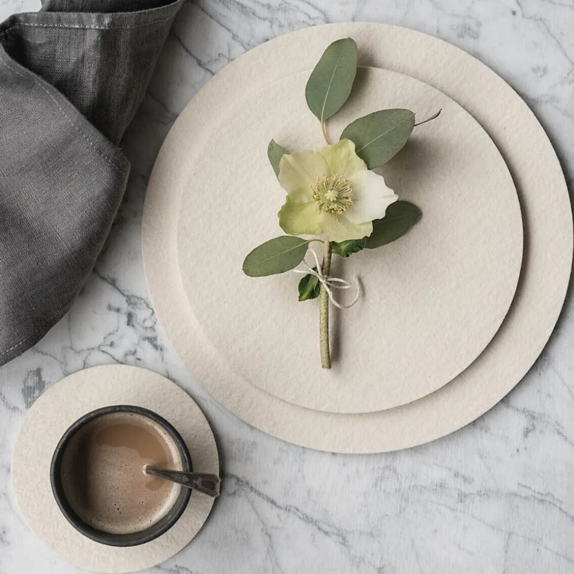 Hey-SignUntersetzer 10 cm Macademia