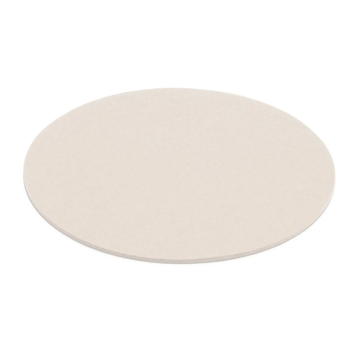 Hey-SignUntersetzer 10 cm Wollweiß