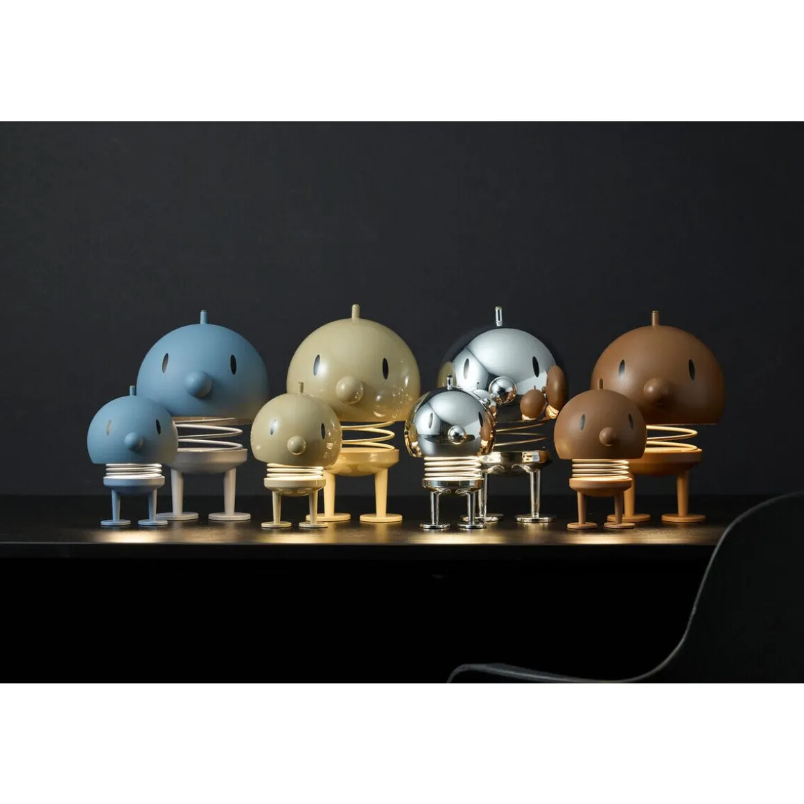 HoptimistLED-Lampe Bumble XL 23 cm 5 W Chrome