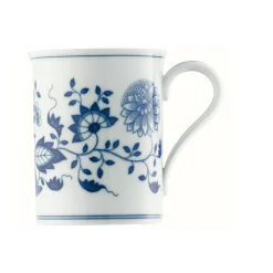 HutschenreutherBecher m. Henkel Blau Zwiebelmuster