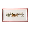 HutschenreutherPlatte 36x18 cm Happy Wintertime Red