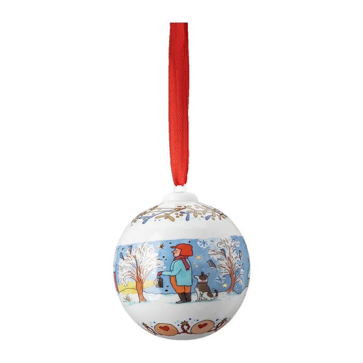 HutschenreutherPorzellankugel 6 cm Sammeledition Weihnachten Weihnachtskugel 2022