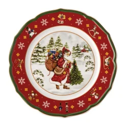 HutschenreutherTeller 22 cm Happy Wintertime Red