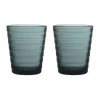 IittalaTrinkglas 2er-Set 0,22 l Aino Aalto Dark Grey