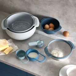 Joseph Joseph9 Plus Schüssel-Set 9-tlg. Nest Editions blau