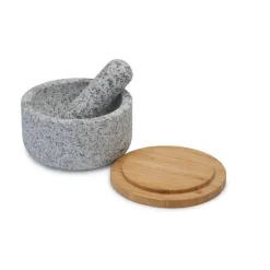 Joseph JosephMörser granit mit Bambusdeckel Dash