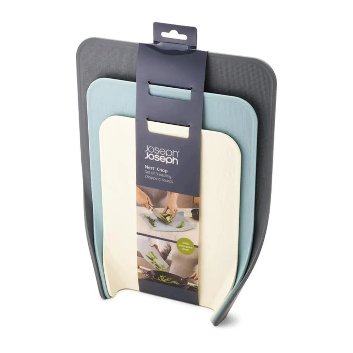Joseph JosephSchneidebrett-Set 3-tlg. Nest Chop opal