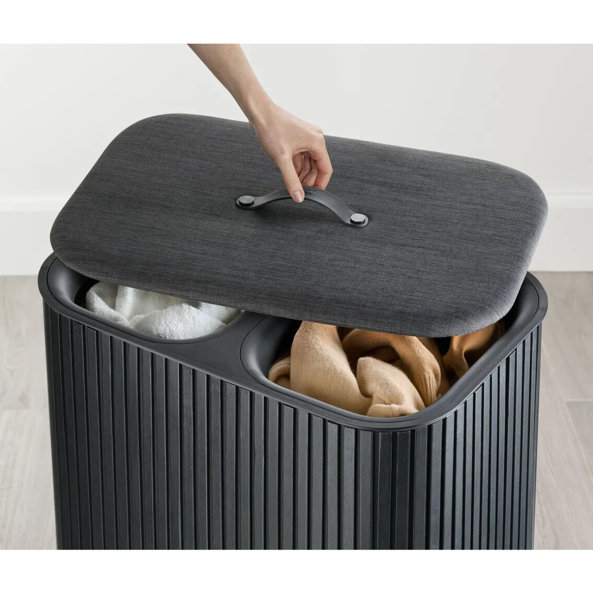 Joseph JosephWäschetrennkorb 90,0 l Tota Twin Luxe schwarz