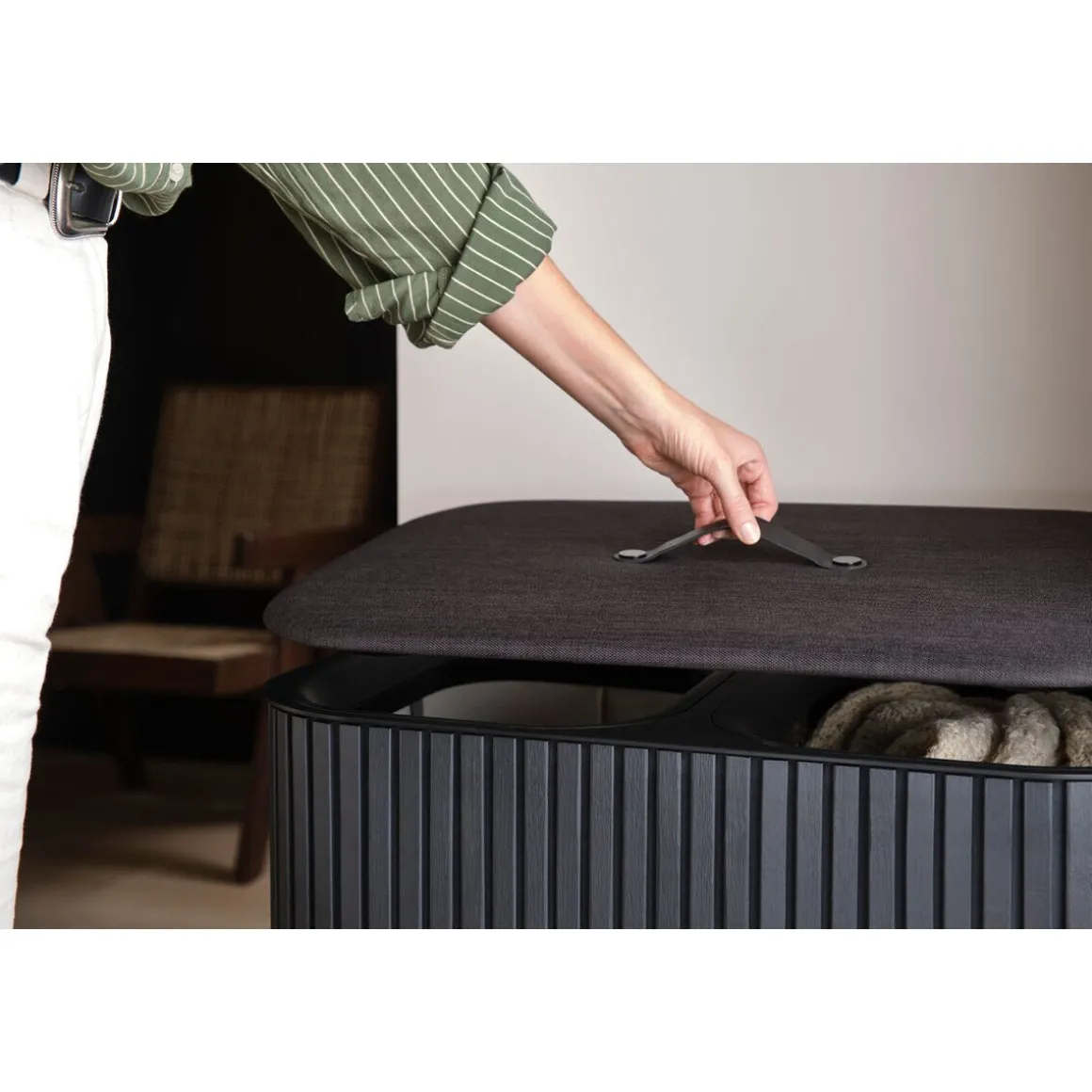 Joseph JosephWäschetrennkorb 90,0 l Tota Twin Luxe schwarz