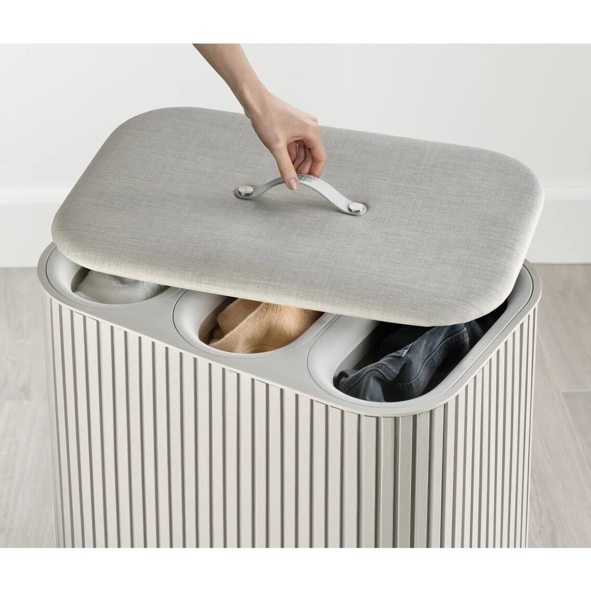 Joseph JosephWäschetrennkorb 90,0 l Tota Trio Luxe ecru