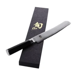 KaiBrotmesser Shun Griff Holz schwarz 22,5 cm