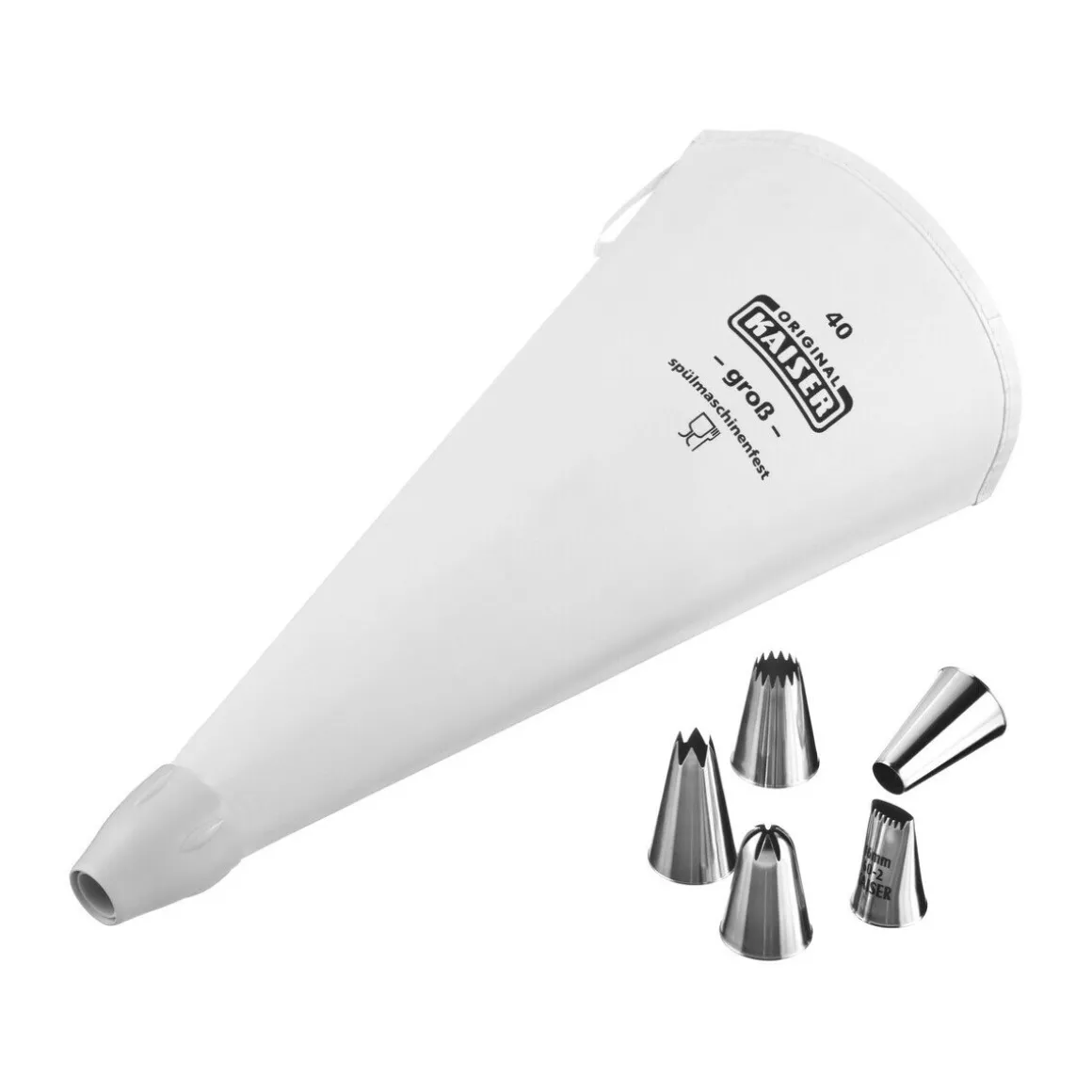 KaiserSpritzbeutel-Set Profi 7-tlg. La Forme Plus weiß