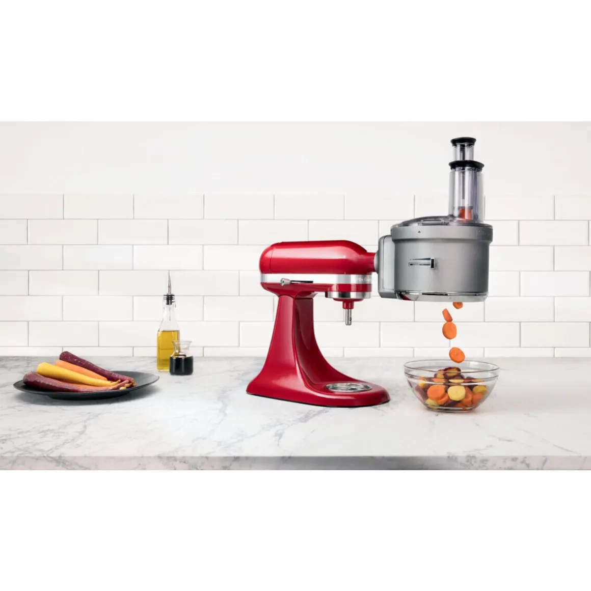 KitchenAidFood-Processor-Vorsatz 5KSM2FPA zu Küchenmaschine