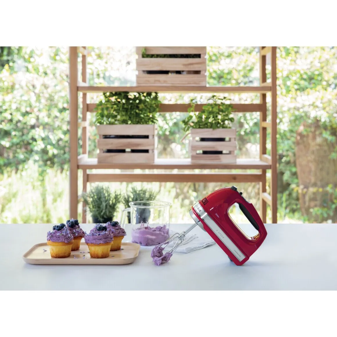 KitchenAidHandmixer 20 cm 85 W Artisan Empire Rot