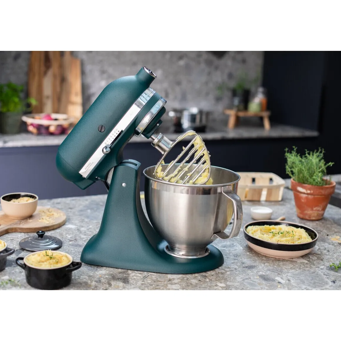 KitchenAidKüchenmaschine 4,8 l 300 W Artisan Premium Pebbled Palm