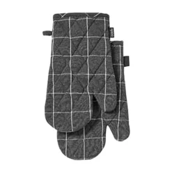 LadelleOfenhandschuh 2er-Set Eco Check anthrazit