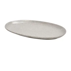 LadelleServierplatte oval 41x25 cm Artisan hellgrau