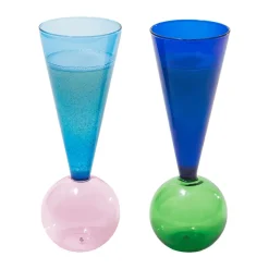 L'atelier du vinChampagnergläser 2 Stück Bubbles Celebration Le Duo mehrfarbig