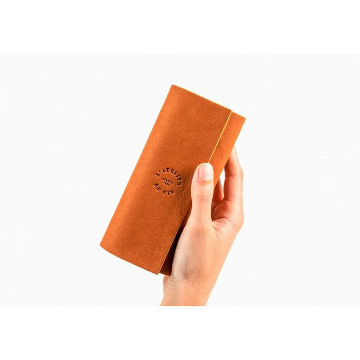 L'atelier du vinGeschenkset Sommelier-Korkenzieher Soft Machine 2-tlg. Nomad Collection braun