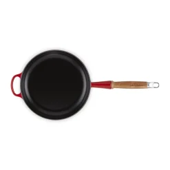 Le CreusetBratpfanne 24cm m. Holzgriff kirschrot Guss