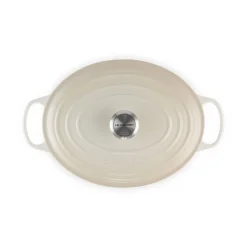 Le CreusetBräter mit Deckel 31 cm Signature Meringue