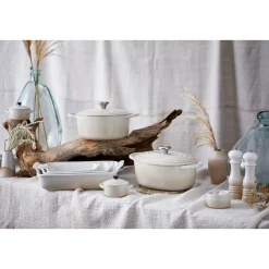 Le CreusetBräter mit Deckel 31 cm Signature Meringue