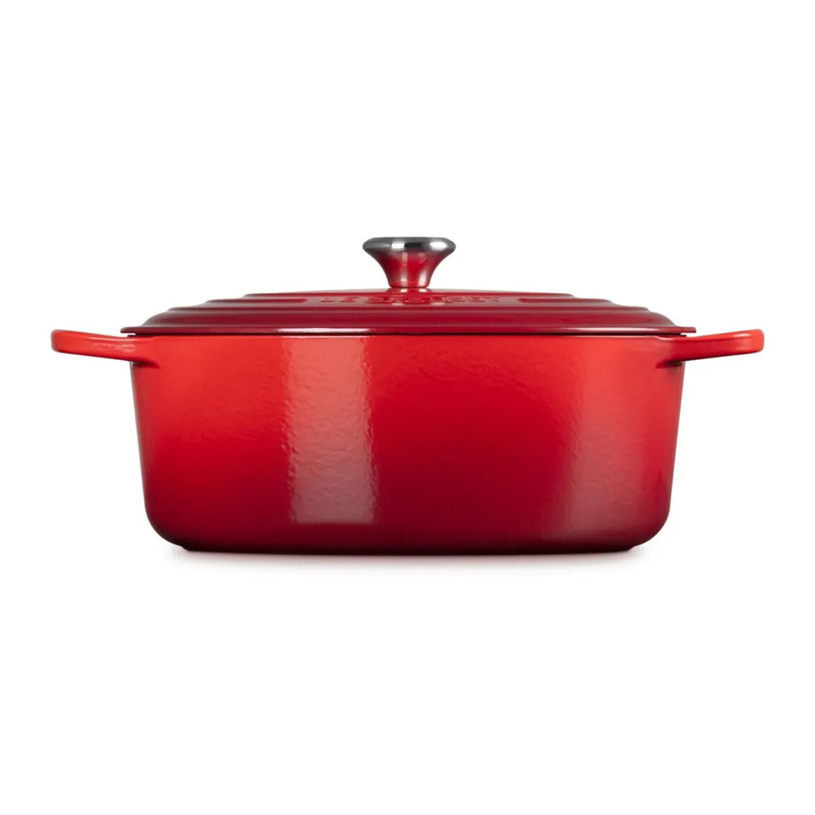 Le CreusetBräter mit Deckel 33 cm Signature Kirschrot