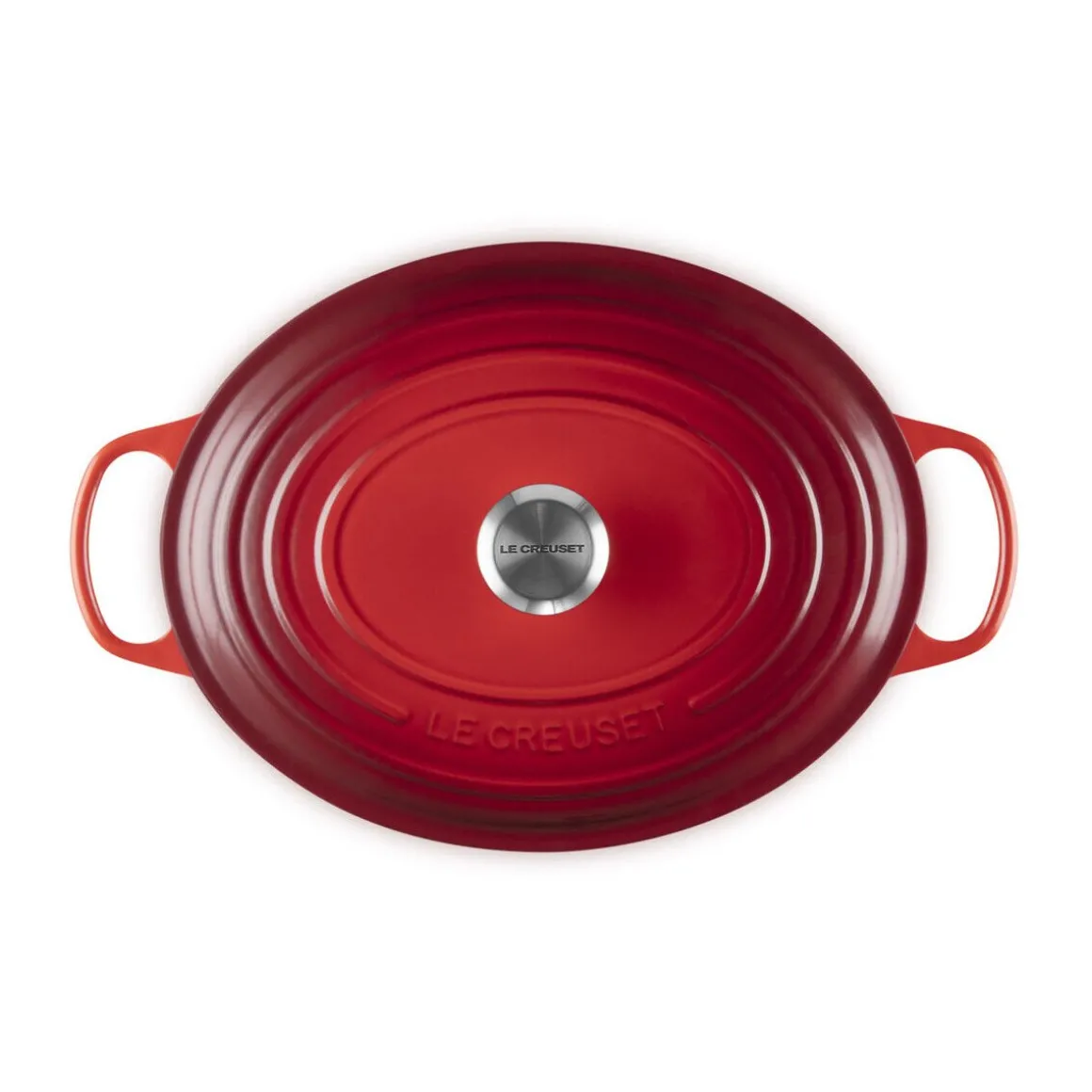 Le CreusetBräter mit Deckel 33 cm Signature Kirschrot