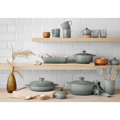 Le CreusetBräter mit Deckel 31 cm Signature Sea Salt