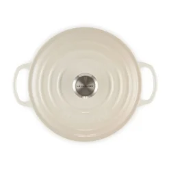 Le CreusetBräter mit Deckel 26 cm Signature Meringue