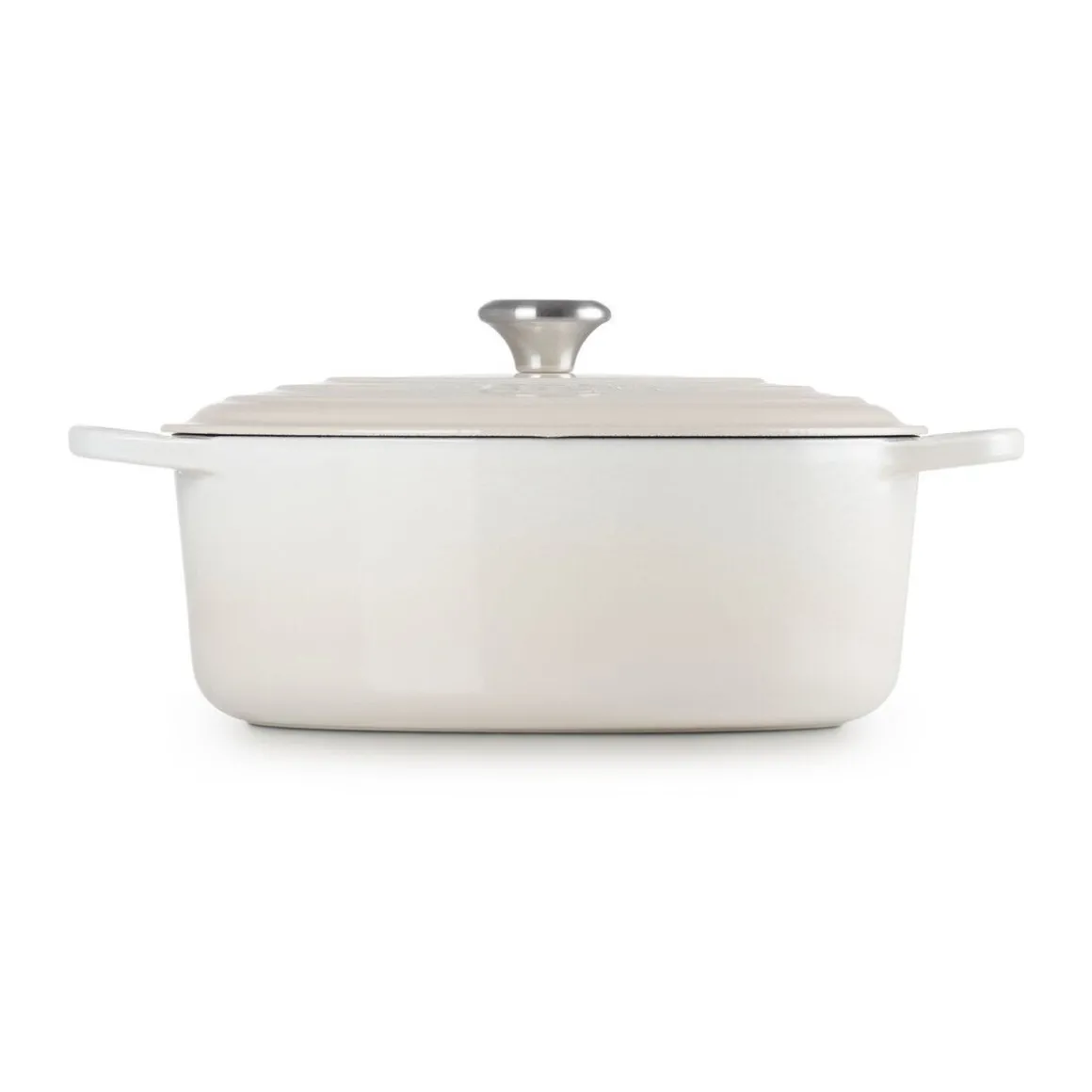 Le CreusetBräter mit Deckel 31 cm Signature Meringue