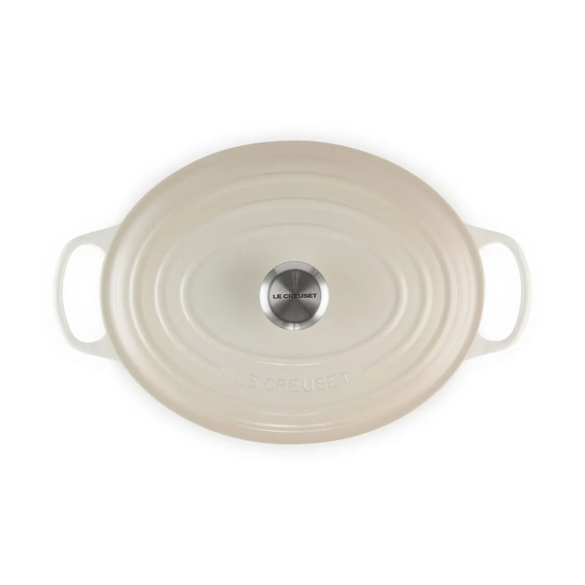 Le CreusetBräter mit Deckel 31 cm Signature Meringue