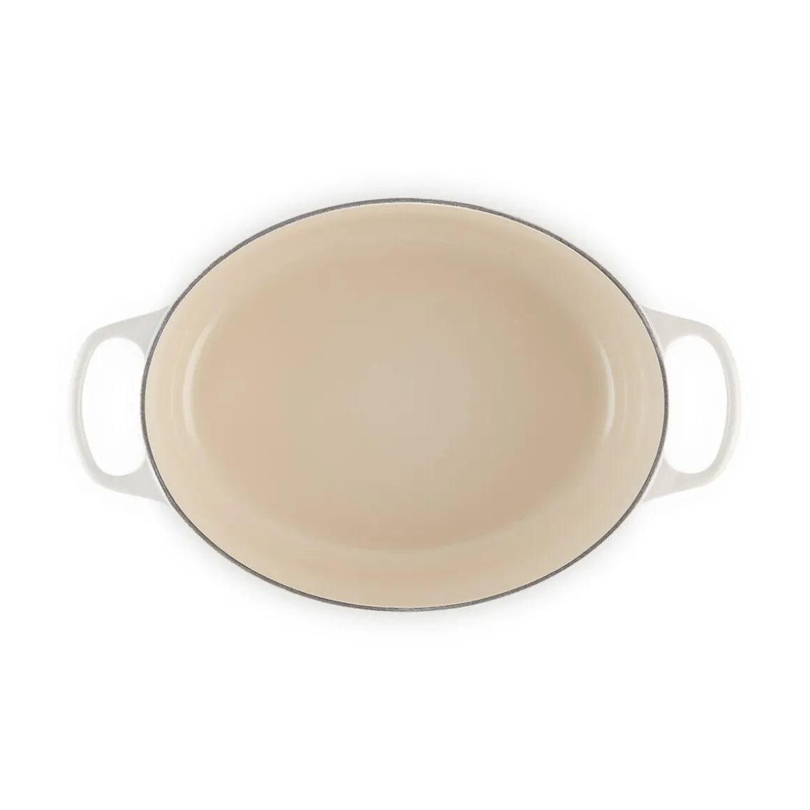 Le CreusetBräter mit Deckel 31 cm Signature Meringue