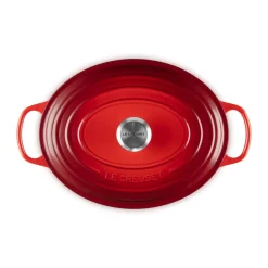 Le CreusetBräter mit Deckel 31 cm Signature Kirschrot