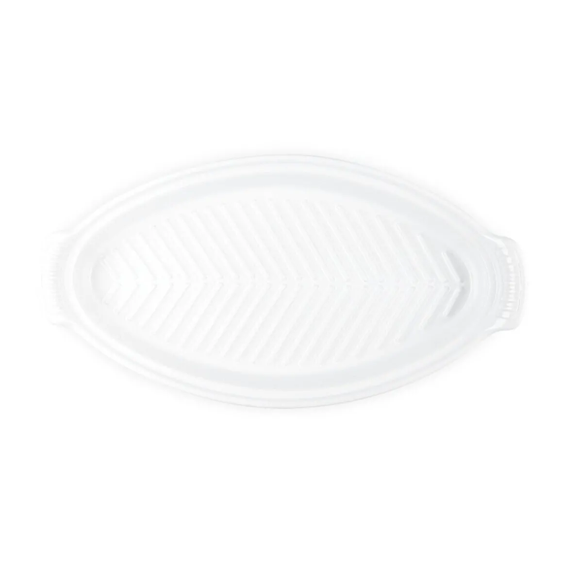 Le CreusetFischbackform mit Deckel 34 cm Tradition White