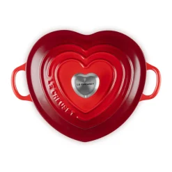 Le CreusetGourmet-Profitopf Herz mit Deckel 20 cm Heart Collection Kirschrot