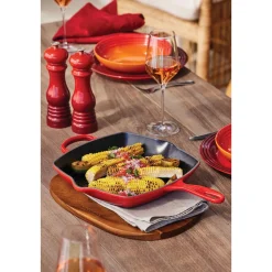 Le CreusetGrillpfanne 26x26 cm Signature Kirschrot