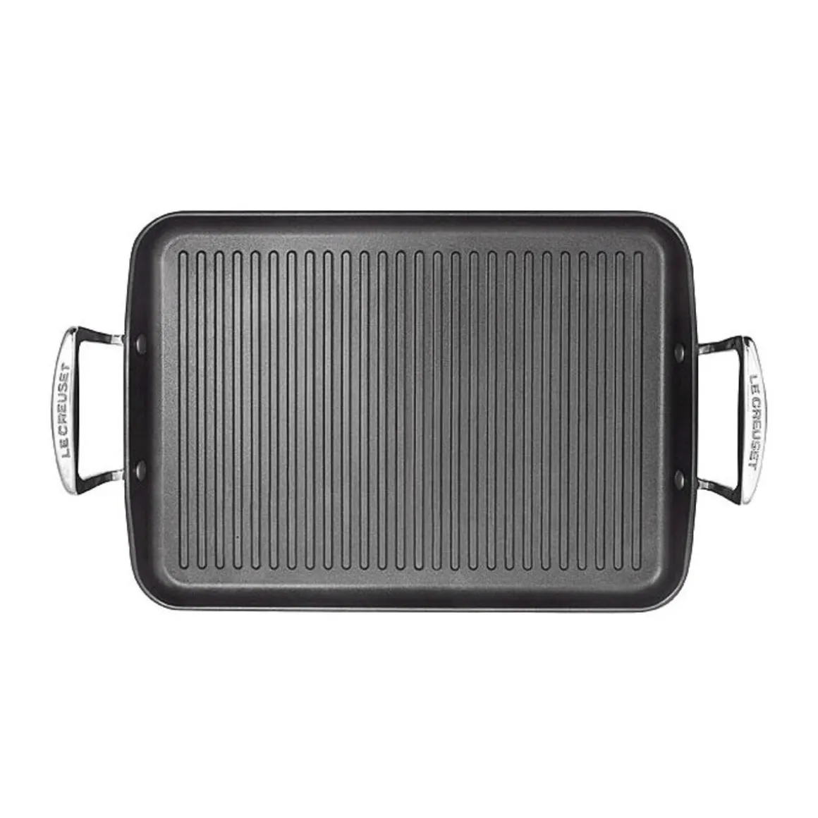 Le CreusetGrillplatte Rillen 35 x 25 cm Aluminium antihaft