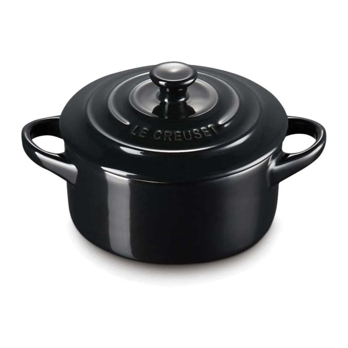 Le CreusetMini Cocotte 10 cm schwarz