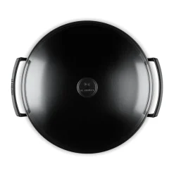 Le CreusetWok mit Glasdeckel 36 cm Schwarz