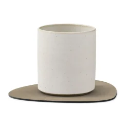 LINDDNAGlasuntersetzer 11x13 cm Curve Nupo nomad grau